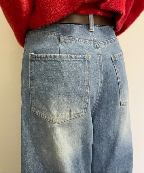 one way(ワンウェイ)の「【 サイズ展開 】カーブデニム(デニムパンツ・レディース・ブルー/ダークブルー・SMALL/MEDIUM)」の15枚目の写真