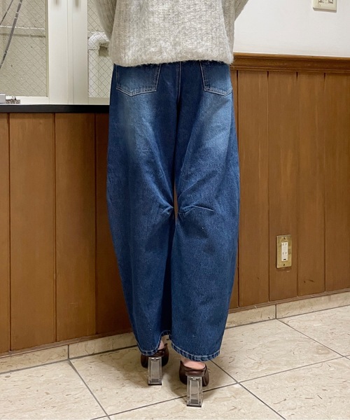 one way(ワンウェイ)の「【 サイズ展開 】カーブデニム(デニムパンツ・レディース・ブルー/ダークブルー・SMALL/MEDIUM)」の20枚目の写真