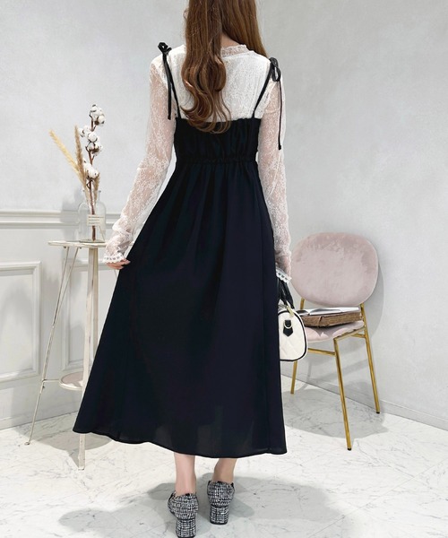 セール】ビジューフレアキャミワンピース【ZOZOTOWN限定アイテム