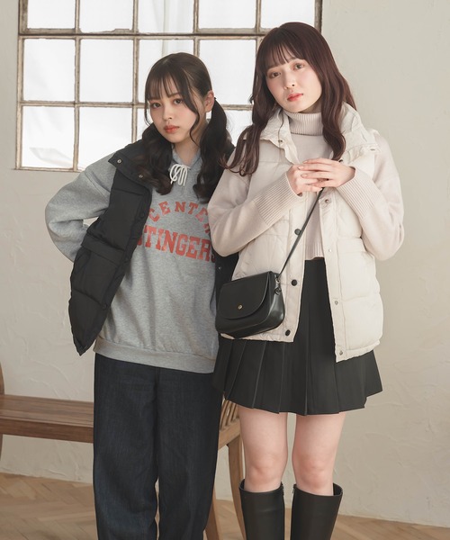 Cham.（チャム）の「ダウンライクベスト（ベスト・レディース・ブラック/ベージュ・F）」の15枚目の写真