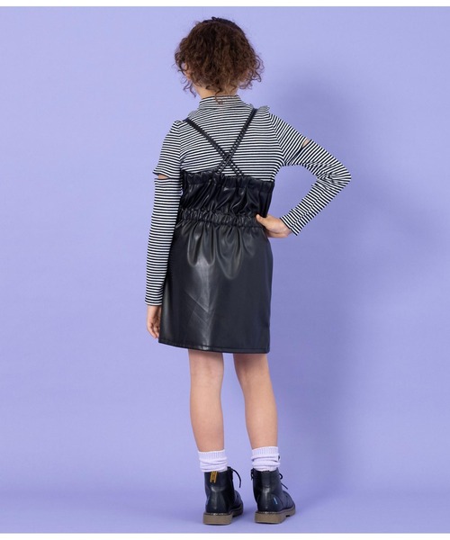 ANAP kids（アナップキッズ）の「ベルト風ジャンパースカート（ジャンパースカート・キッズ・ベージュ/ブラック・130cm/120cm/110cm）」の15枚目の写真