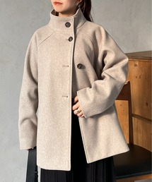 Thevon | スタンドネックミドルジャケット(ステンカラーコート)