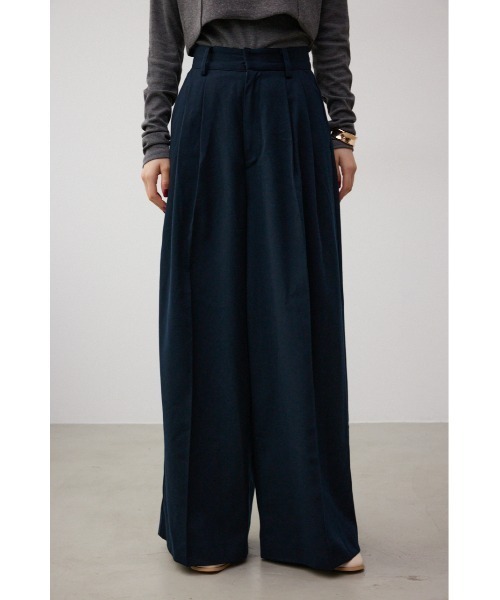 AZUL by moussy（アズールバイマウジー）の「タックワイドパンツ（その他パンツ・レディース・グレー系その他/ネイビー・SMALL/MEDIUM）」の16枚目の写真