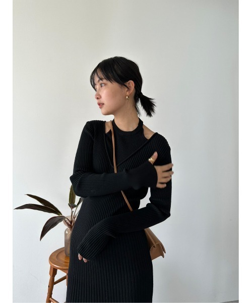 DRWCYS(ドロシーズ)の「レイヤードニットワンピース(ワンピース・レディース・アイボリー/ブラック・FREE)」の21枚目の写真