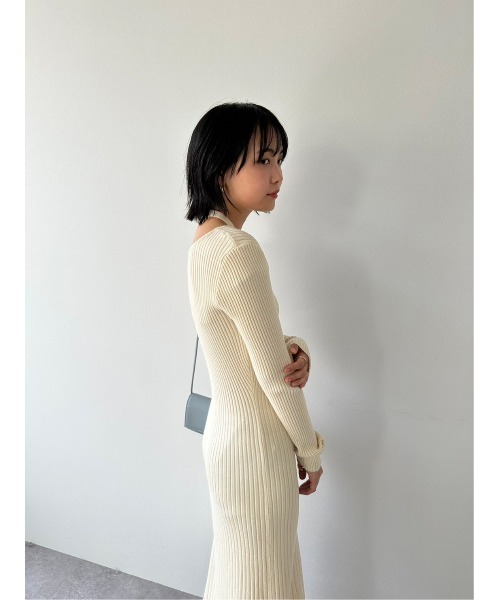 DRWCYS(ドロシーズ)の「レイヤードニットワンピース(ワンピース・レディース・アイボリー/ブラック・FREE)」の15枚目の写真