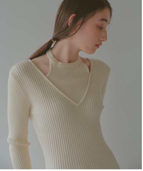 DRWCYS(ドロシーズ)の「レイヤードニットワンピース(ワンピース・レディース・アイボリー/ブラック・FREE)」の11枚目の写真