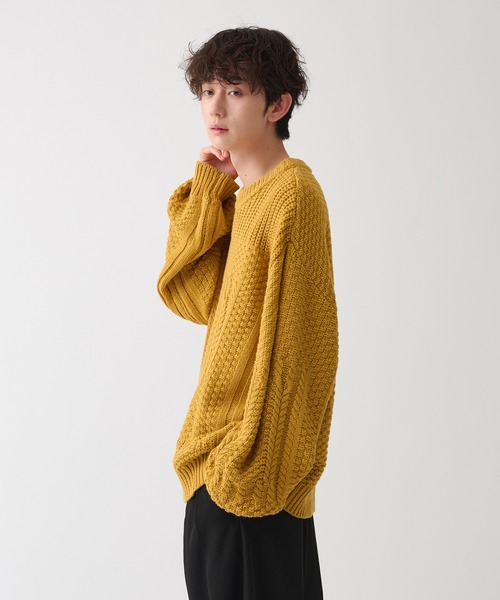 WETTEMPT（ウィテンプト）の「LOOSE ALAN CABLE KNIT /ルーズ