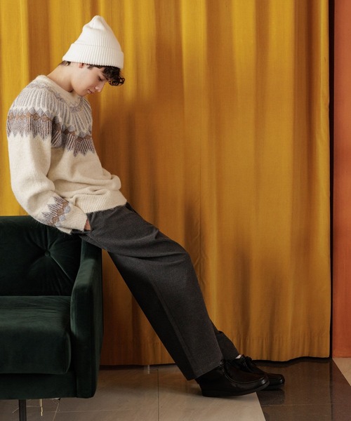 niko and...（ニコアンド）の「ノルディック柄ニットプルオーバー（ニット/セーター・メンズ・アイボリー/ブラウン/グレー・MEDIUM/LARGE）」の13枚目の写真