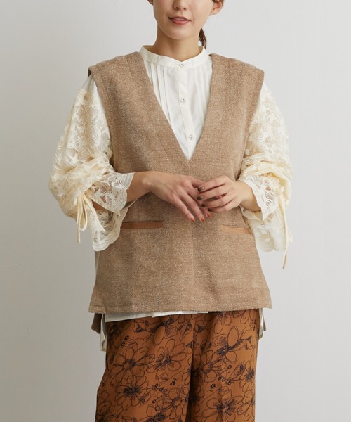 ツイードベスト