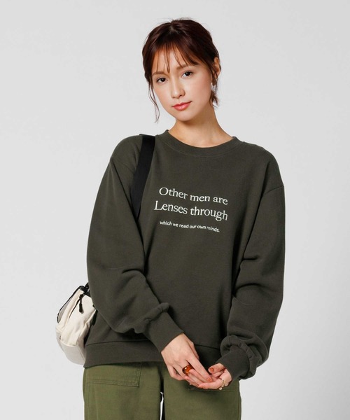 BACK NUMBER(バックナンバー)の「【BACK NUMBER】刺繍ロゴスウェット(スウェット・レディース・グレー/ネイビー/ダークグレー・M/L)」の3枚目の写真