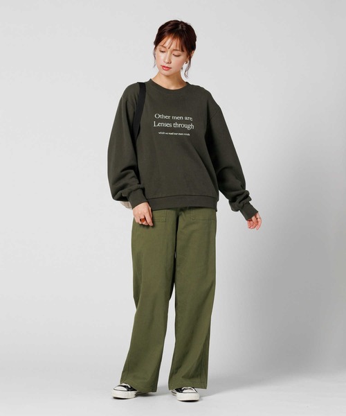 BACK NUMBER(バックナンバー)の「【BACK NUMBER】刺繍ロゴスウェット(スウェット・レディース・グレー/ネイビー/ダークグレー・M/L)」の17枚目の写真