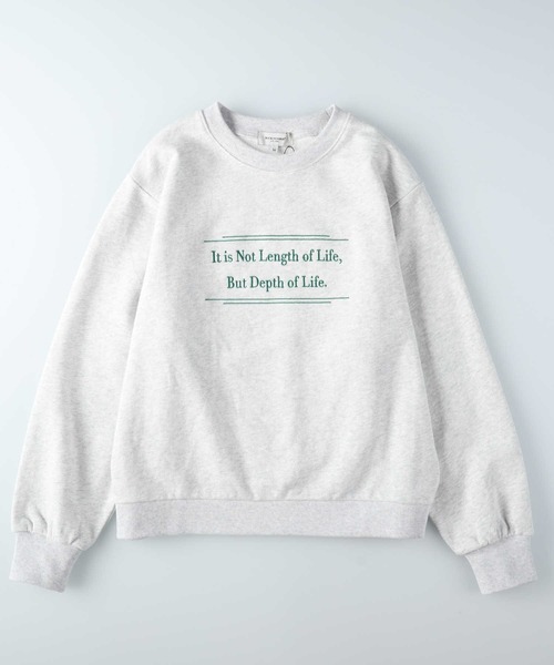 BACK NUMBER(バックナンバー)の「【BACK NUMBER】刺繍ロゴスウェット(スウェット・レディース・グレー/ネイビー/ダークグレー・M/L)」の13枚目の写真