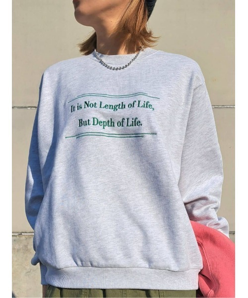BACK NUMBER(バックナンバー)の「【BACK NUMBER】刺繍ロゴスウェット(スウェット・レディース・グレー/ネイビー/ダークグレー・M/L)」の21枚目の写真