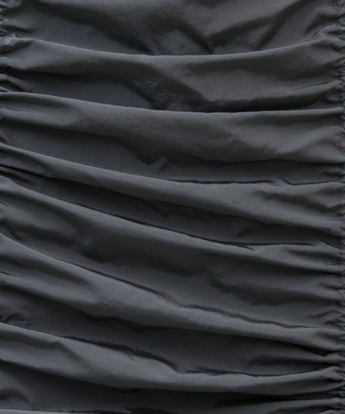 PAGEBOY（ページボーイ）の「2WAYシャーリングワンピース（ワンピース・レディース・チャコールグレー/ブラック・FREE）」の14枚目の写真