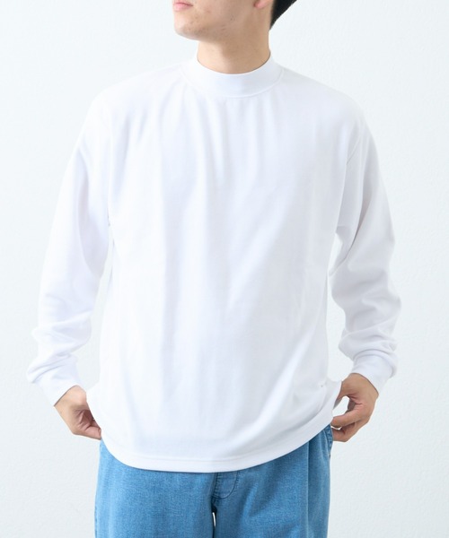 CIAOPANIC TYPY（チャオパニックティピー）の「モックネックインナー（Tシャツ/カットソー・メンズ・ブラック/チャコールグレー/オフホワイト・MEDIUM/LARGE）」の9枚目の写真