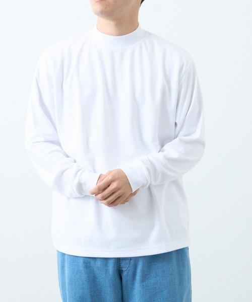 CIAOPANIC TYPY（チャオパニックティピー）の「モックネックインナー（Tシャツ/カットソー・メンズ・ブラック/チャコールグレー/オフホワイト・MEDIUM/LARGE）」の10枚目の写真