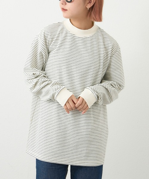 CIAOPANIC TYPY（チャオパニックティピー）の「モックネックインナー（Tシャツ/カットソー・メンズ・ブラック/チャコールグレー/オフホワイト・MEDIUM/LARGE）」の22枚目の写真