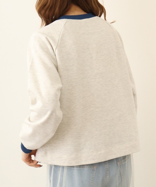 spiritoso(スピリトーゾ)の「spiritoso ベアプリントラグランスウェット(スウェット・レディース・ベビーピンク/ネイビー/ホワイト系その他/ラベンダー・FREE)」の8枚目の写真