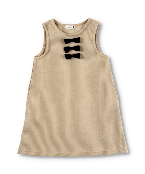 BRANSHES（ブランシェス）の「【プチレディー】リボンジャンパースカート（スカート・キッズ・アイボリー/ベージュ・110/140/120/100/130/150/90）」の13枚目の写真