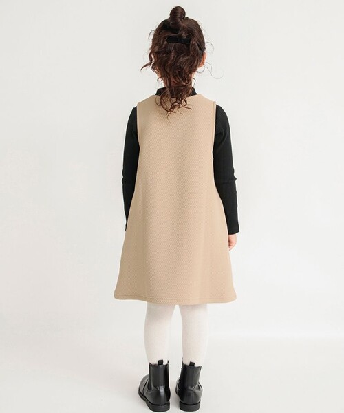 BRANSHES（ブランシェス）の「【プチレディー】リボンジャンパースカート（スカート・キッズ・アイボリー/ベージュ・110/140/120/100/130/150/90）」の15枚目の写真