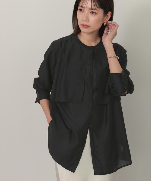 ブラウス シャツ フライヨークバンドカラーシャツ レディース 楽天市場】【店内全品20％OFFクーポン】8/11 1:59まで□フライ