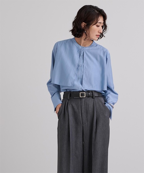 ブラウス シャツ フライヨークバンドカラーシャツ レディース 楽天市場】【店内全品20％OFFクーポン】8/11 1:59まで□フライ