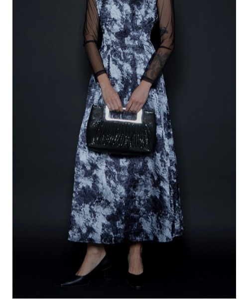 AMAIL（アマイル）の「Mature square bag（ハンドバッグ・レディース・ブラック/シルバー・FREE）」の6枚目の写真