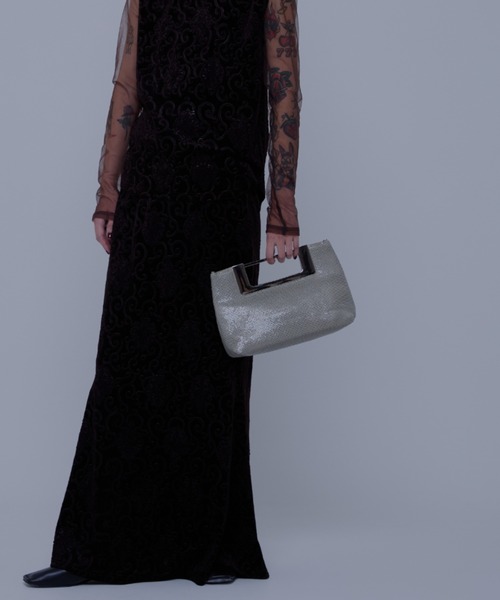 AMAIL（アマイル）の「Mature square bag（ハンドバッグ・レディース・ブラック/シルバー・FREE）」の10枚目の写真