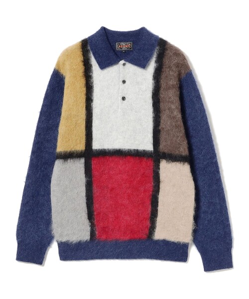 シャギー ニット ポロシャツ（ポロシャツ）｜BEAMS PLUS（ビームス