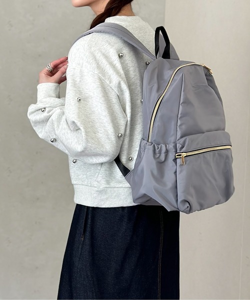 Per sist ence(パーシエンス)の「高密度ポリA410Pリュック/花粉がつきにくい(バックパック/リュック・レディース・ベージュ/ブラック/チャコールグレー/グレー・FREE)」の16枚目の写真