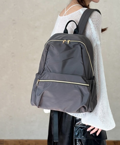 Per sist ence(パーシエンス)の「高密度ポリA410Pリュック/花粉がつきにくい(バックパック/リュック・レディース・ベージュ/ブラック/チャコールグレー/グレー・FREE)」の19枚目の写真