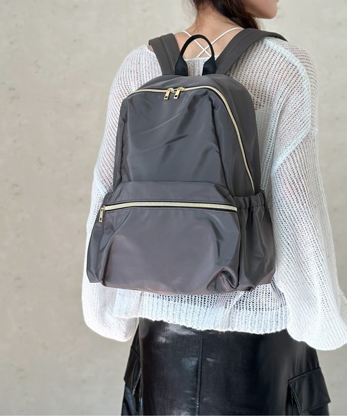 Per sist ence(パーシエンス)の「高密度ポリA410Pリュック/花粉がつきにくい(バックパック/リュック・レディース・ベージュ/ブラック/チャコールグレー/グレー・FREE)」の21枚目の写真