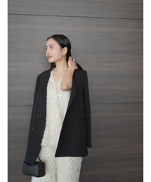 MIESROHE | カットジャガードトップス【ウォッシャブル】(タンクトップ)