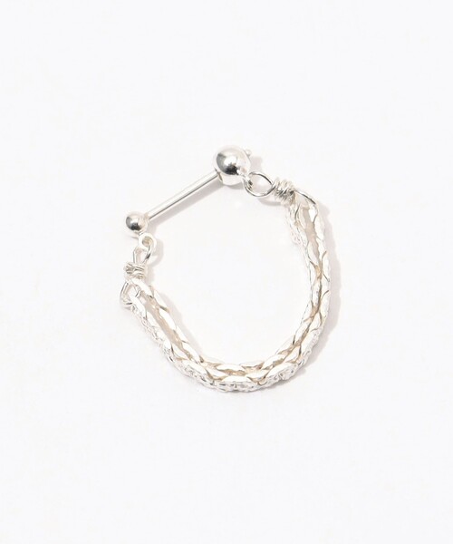 sumikaneko（ｽﾐｶﾈｺ）の「sumikaneko snake chain ピアス（ピアス（両耳用）・レディース・シルバー・FREE）」の2枚目の写真