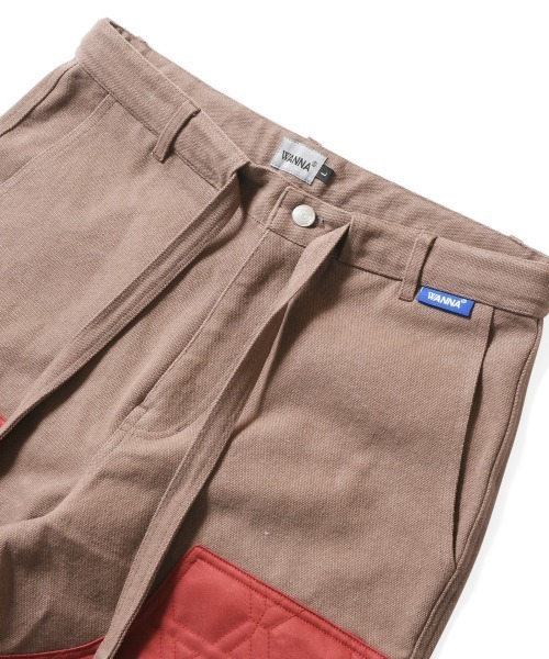 WANNA（ワナ）の「ワナ [WANNA] - ペインターパンツ [KAGOME PAINTER PANTS]（カーゴパンツ・メンズ・ネイビー/ブラウン・X-LARGE/LARGE）」の3枚目の写真