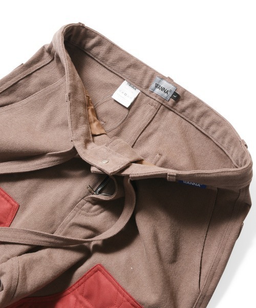 WANNA（ワナ）の「ワナ [WANNA] - ペインターパンツ [KAGOME PAINTER PANTS]（カーゴパンツ・メンズ・ネイビー/ブラウン・X-LARGE/LARGE）」の6枚目の写真