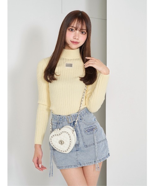 Darich（ダーリッチ）の「プレートカラーリブニットトップス