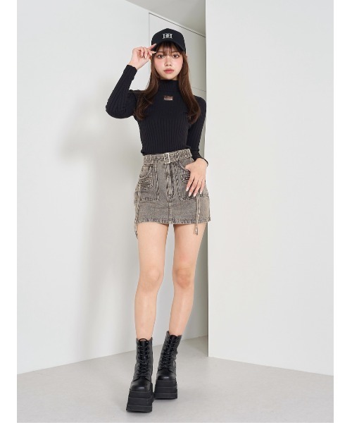 Darich（ダーリッチ）の「プレートカラーリブニットトップス