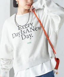 Odub | 【SHIPS別注】Odub:クロップド ロゴ スウェット 24SS(スウェット)