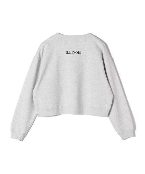 Odub(オーダブ)の「【SHIPS別注】Odub:クロップド ロゴ スウェット 24SS(スウェット・レディース・ライトグレー/ピンク・ONE SIZE)」の4枚目の写真