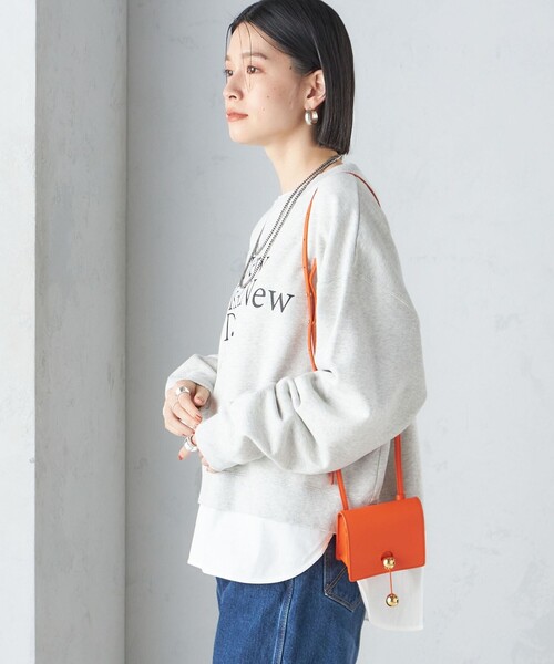 Odub(オーダブ)の「【SHIPS別注】Odub:クロップド ロゴ スウェット 24SS(スウェット・レディース・ライトグレー/ピンク・ONE SIZE)」の15枚目の写真