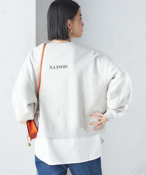 Odub(オーダブ)の「【SHIPS別注】Odub:クロップド ロゴ スウェット 24SS(スウェット・レディース・ライトグレー/ピンク・ONE SIZE)」の17枚目の写真