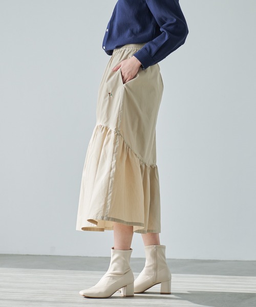 Arnold Palmer(アーノルドパーマー)の「ボリュームギャザー デザイン スカート(スカート・レディース・ベージュ/ブラック・S/M/L)」の14枚目の写真