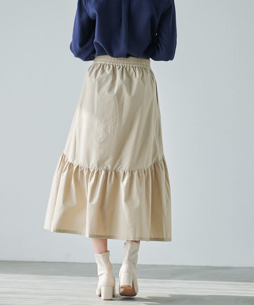 Arnold Palmer(アーノルドパーマー)の「ボリュームギャザー デザイン スカート(スカート・レディース・ベージュ/ブラック・S/M/L)」の15枚目の写真