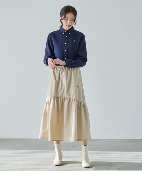 Arnold Palmer(アーノルドパーマー)の「ボリュームギャザー デザイン スカート(スカート・レディース・ベージュ/ブラック・S/M/L)」の5枚目の写真