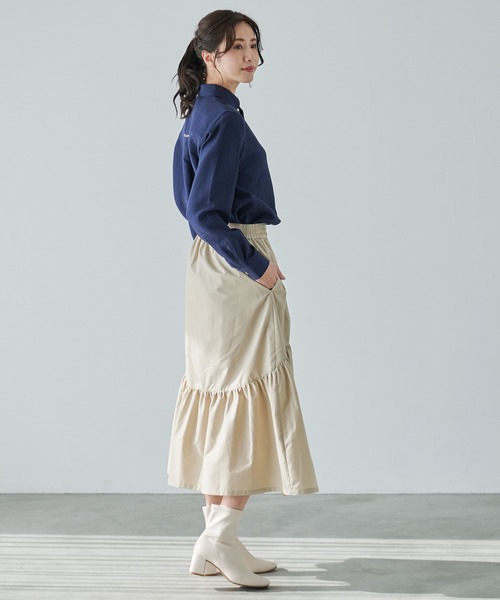 Arnold Palmer(アーノルドパーマー)の「ボリュームギャザー デザイン スカート(スカート・レディース・ベージュ/ブラック・S/M/L)」の17枚目の写真