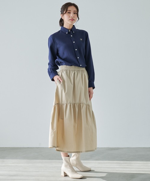 Arnold Palmer(アーノルドパーマー)の「ボリュームギャザー デザイン スカート(スカート・レディース・ベージュ/ブラック・S/M/L)」の16枚目の写真