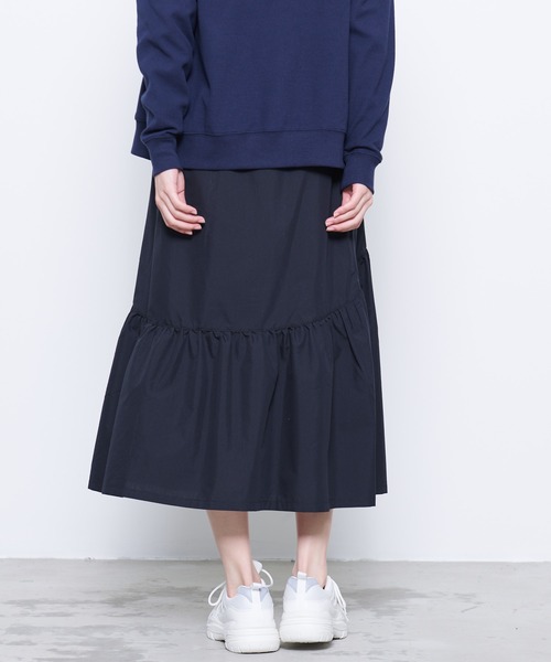 Arnold Palmer(アーノルドパーマー)の「ボリュームギャザー デザイン スカート(スカート・レディース・ベージュ/ブラック・S/M/L)」の9枚目の写真