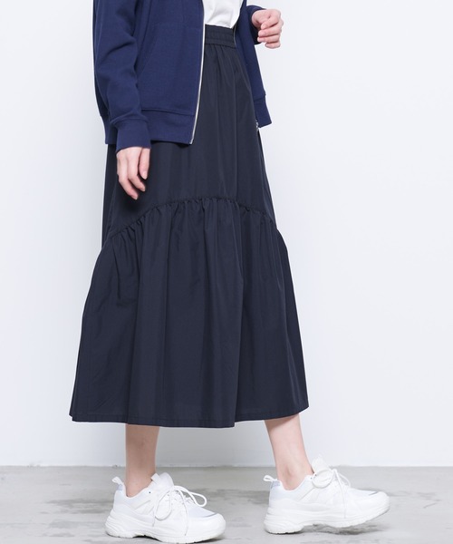 Arnold Palmer(アーノルドパーマー)の「ボリュームギャザー デザイン スカート(スカート・レディース・ベージュ/ブラック・S/M/L)」の8枚目の写真