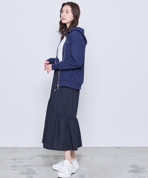 Arnold Palmer(アーノルドパーマー)の「ボリュームギャザー デザイン スカート(スカート・レディース・ベージュ/ブラック・S/M/L)」の12枚目の写真